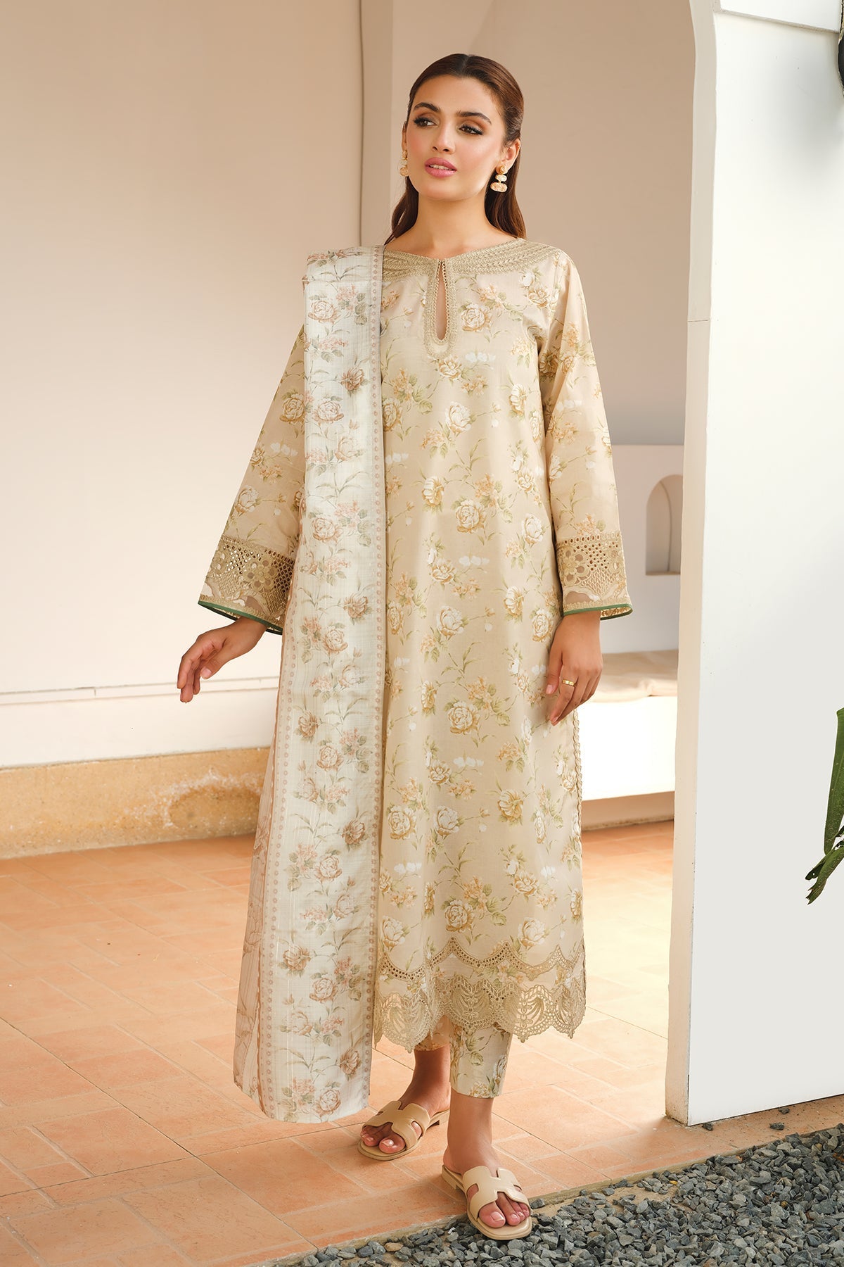 BAROQUE | EMBROIDERED  LAWN UF-655